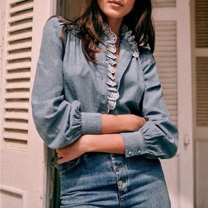 NWT Sezane Chlo shirt.